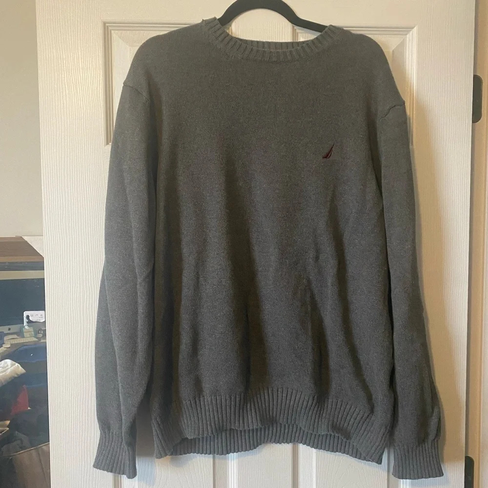 Nautica Gray‎ Crewneck Sweater in XL